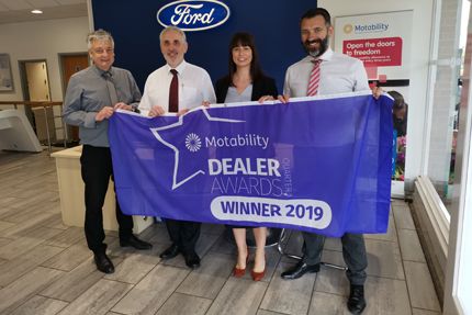 Hammond Ford Celebrates Motability Award For Excellent Customer Service