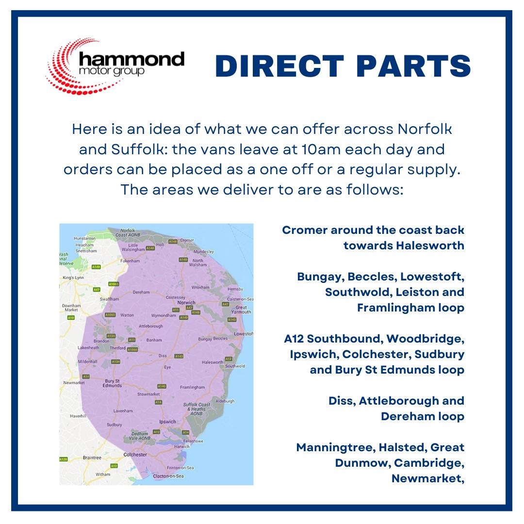 Business to Business Direct Parts delivery